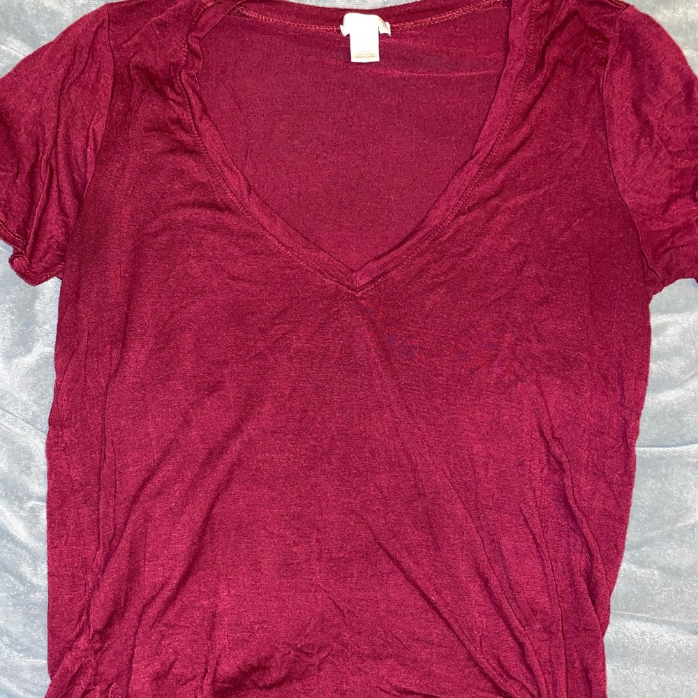 Deep v neck